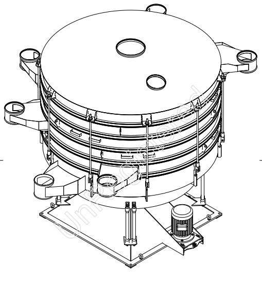 圆形摇摆筛外观图